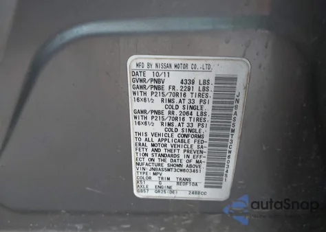 2012 Nissan Rogue S z USA, uszkodzony, nr VIN JN8AS5MT3CW603451